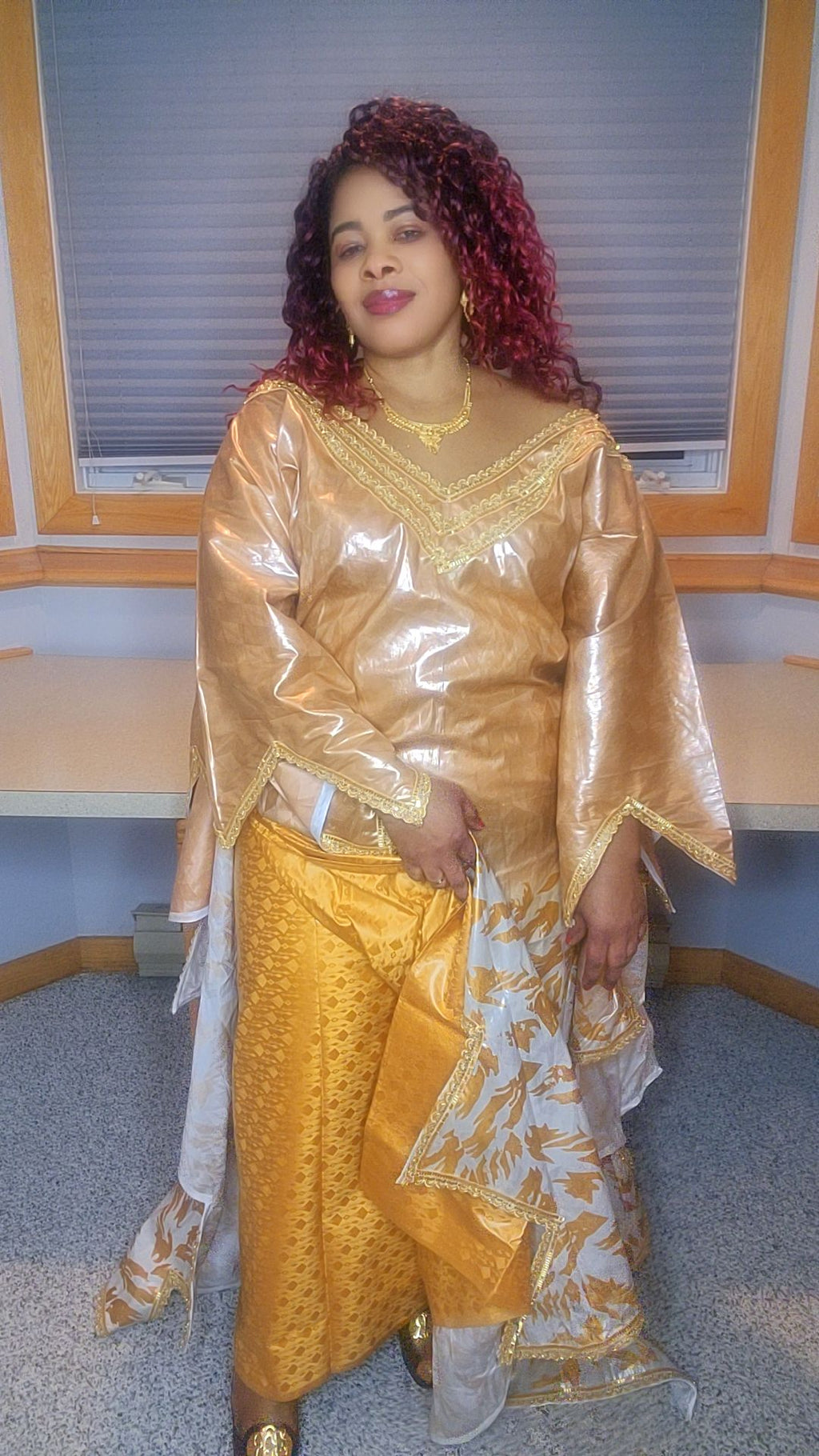 Boubou Bazin Miel #1