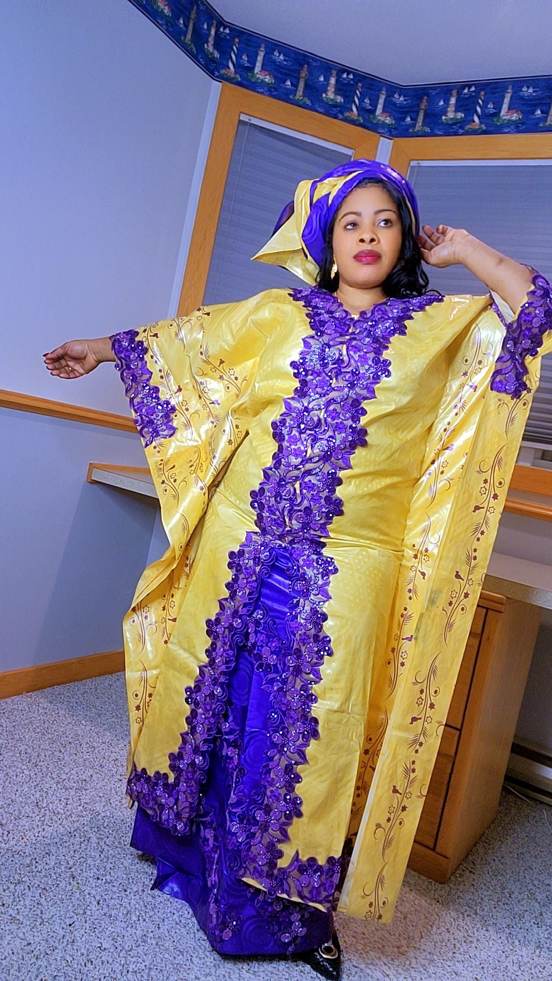 Boubou Bazin Miel #5