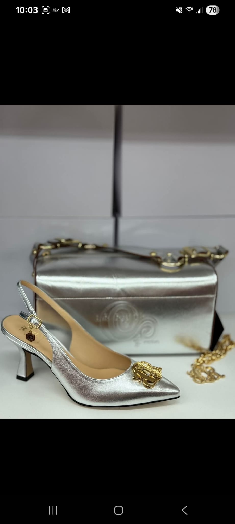 Hand bag and shoes set